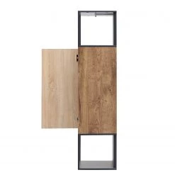 Red Living Vitrine murale Meevoo - Imitation chêne rustique / Graphite -Luxe Intérieur Magasin 1000273885 210614 14470000014 DETAILS P000000001000273885