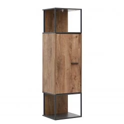 Red Living Vitrine murale Meevoo - Imitation chêne rustique / Graphite -Luxe Intérieur Magasin 1000273885 210614 14470000017 DETAILS P000000001000273885