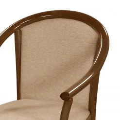 Velvet Studio Chaise à accoudoirs Rosita - Tissu / Hêtre massif - Camel / Noyer -Luxe Intérieur Magasin 1000274324 210709 14175900203 DETAILS P000000001000274324