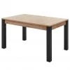 Red Living Table Buffy - Extensible - Imitation chêne artisan / Noir