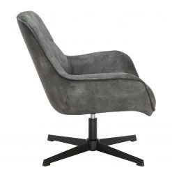 Ars manufacti Fauteuil relax Beloha - Velours / Métal - Gris vintage / Noir -Luxe Intérieur Magasin 1000274884 220107 103355000129 DETAILS P000000001000274884