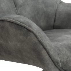 Ars manufacti Fauteuil relax Beloha - Velours / Métal - Gris vintage / Noir -Luxe Intérieur Magasin 1000274884 220107 103356000173 DETAILS P000000001000274884