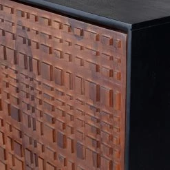 Red Living Buffet haut Dynk - Sheesham massif - Sheesham / Noir -Luxe Intérieur Magasin 1000275669 210630 12481500312 DETAILS P000000001000275669