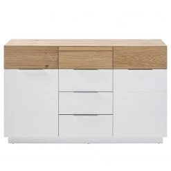 Norrwood Enfilade Akaa II - Placage en bois véritable - Chêne / Blanc -Luxe Intérieur Magasin 1000276024 210623 17275100003 DETAILS P000000001000276024