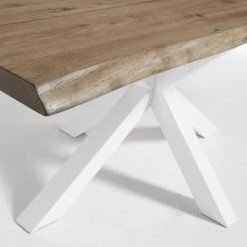 Norrwood Table Karmi I - Chêne foncé - Largeur : 220 cm - Blanc -Luxe Intérieur Magasin 1000276566 210629 15001700197 DETAILS P000000001000276566