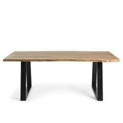 Mørteens Table Ayon - Acacia massif / Acier - Acacia / Noir -Luxe Intérieur Magasin 1000276606 210629 15002200436 DETAILS P000000001000276606