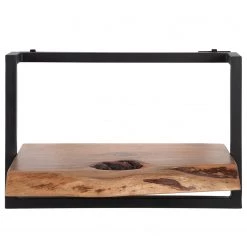Ars manufacti Étagère murale Kaawo I - Acacia massif / Métal - Acacia / Noir - Largeur : 45 cm -Luxe Intérieur Magasin 1000276814 220719 030 DETAILS P000000001000276814