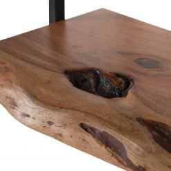 Ars manufacti Étagère murale Kaawo I - Acacia massif / Métal - Acacia / Noir - Largeur : 45 cm -Luxe Intérieur Magasin 1000276814 220719 033 DETAILS P000000001000276814