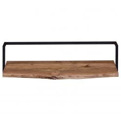 Ars manufacti Étagère murale Kaawo I - Acacia massif / Métal - Acacia / Noir - Largeur : 100 cm -Luxe Intérieur Magasin 1000276819 220413 030 DETAILS P000000001000276819