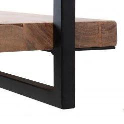 Ars manufacti Étagère murale Kaawo I - Acacia massif / Métal - Acacia / Noir - Largeur : 100 cm -Luxe Intérieur Magasin 1000276819 220719 032 DETAILS P000000001000276819