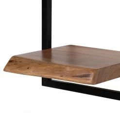 Ars manufacti Étagère murale Kaawo II - Acacia massif / Métal - Acacia / Noir - Hauteur : 100 cm -Luxe Intérieur Magasin 1000276821 220719 033 DETAILS P000000001000276821