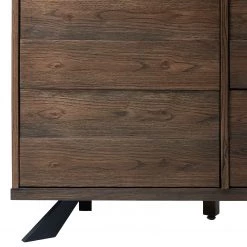 Red Living Buffet Berck - Placage en bois véritable - Chêne fumé / Noir 15 Red Living Buffet Berck - Placage en bois véritable - Chêne fumé / Noir -Luxe Intérieur Magasin 1000277640 210706 14081300069 DETAILS P000000001000277640