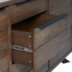 Red Living Buffet Berck - Placage en bois véritable - Chêne fumé / Noir 17 Red Living Buffet Berck - Placage en bois véritable - Chêne fumé / Noir -Luxe Intérieur Magasin 1000277640 210706 14081300071 DETAILS P000000001000277640