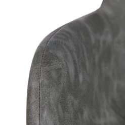 Ars manufacti Chaise à accoudoirs Cielo - Imitation cuir / Acier - Gris vintage / Noir -Luxe Intérieur Magasin 1000281736 220920 095 DETAILS P000000001000281736