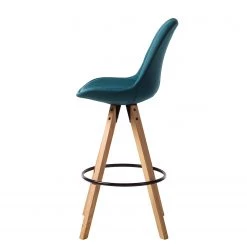 Mørteens Chaises de bar Aledas II - Bleu pétrole - Lot de 4 -Luxe Intérieur Magasin 1000282048 210819 09414800353 DETAILS P000000001000282048