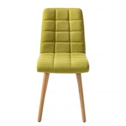 Mørteens Chaise capitonnée Doskie II - Lin / Chêne massif - Citron vert - Lot de 4 -Luxe Intérieur Magasin 1000284205 210823 08535500236 DETAILS P000000001000284205