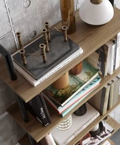 Red Living Étagère Paulista - Imitation noyer -Luxe Intérieur Magasin 1000284354 210809 06085000141 DETAILS P000000001000284354