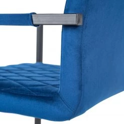Ars manufacti Chaise à accoudoirs Finga II - Bleu -Luxe Intérieur Magasin 1000285319 220810 037 DETAILS P000000001000285319