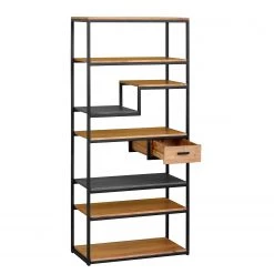 Ars manufacti Étagère Conjo II - Acacia massif / Fer - Acacia / Noir -Luxe Intérieur Magasin 1000287810 220517 032 DETAILS P000000001000287810