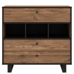 Red Living Commode Trylith - Imitation chêne rustique / Noir -Luxe Intérieur Magasin 1000295077 211125 144852000039 DETAILS P000000001000295077