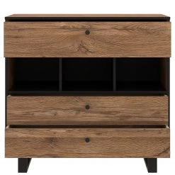 Red Living Commode Trylith - Imitation chêne rustique / Noir -Luxe Intérieur Magasin 1000295077 211125 14485200043 DETAILS P000000001000295077