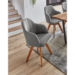 Naturoo Chaise à accoudoirs Bosgat - Gris -Luxe Intérieur Magasin 1000300303 211124 08440500045 MOOD DETAILS P000000001000300303 mood