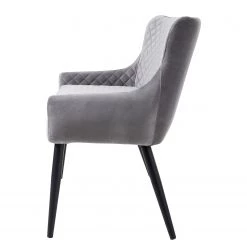 Red Living Banquette Elbi II - Velours / Fer - Gris clair / Noir -Luxe Intérieur Magasin 1000303593 211117 16473700046 DETAILS P000000001000303593