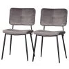 Red Living Chaises Malice (lot de 2) - Gris clair