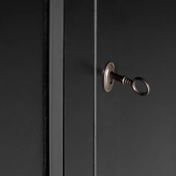 Ridgevalley Buffet haut Lamar - Pin massif - Noir -Luxe Intérieur Magasin 1000304180 211029 12341600263 DETAILS P000000001000304180