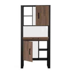 Red Living Étagère Norddal II - Imitation noyer / Noir -Luxe Intérieur Magasin 1000304808 211027 10494600077 DETAILS P000000001000304808