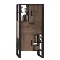 Red Living Étagère Norddal II - Imitation noyer / Noir -Luxe Intérieur Magasin 1000304808 211027 10494600099 DETAILS P000000001000304808