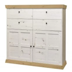 Ridgevalley Buffet haut Maiossa III - Imitation pin blanc / Imitation chêne de Navarra