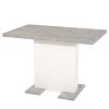 Loftscape Table Franzie - (Extensible) - Imitation béton / Blanc