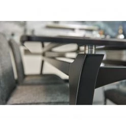 Now! by hülsta Table Hülsta now T23 - Verre teinté / Hêtre massif - Noir - Largeur : 220 cm -Luxe Intérieur Magasin 1000311607 211125 15323500090 DETAILS P000000001000311607