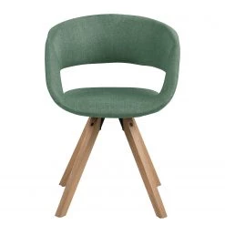 Mørteens Chaise à accoudoirs Buggio - Tissu / Hévéa massif - Tissu Cors: Gris menthe - Lot de 2 -Luxe Intérieur Magasin 1000312396 211202 13142200050 DETAILS P000000001000312396