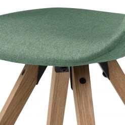 Mørteens Chaise à accoudoirs Buggio - Tissu / Hévéa massif - Tissu Cors: Gris menthe - Lot de 2 -Luxe Intérieur Magasin 1000312396 211202 13142200060 DETAILS P000000001000312396