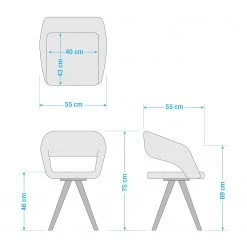 Mørteens Chaise à accoudoirs Buggio - Tissu / Hévéa massif - Tissu Cors: Gris menthe - Lot de 2 -Luxe Intérieur Magasin 1000312396 220915 500 SKETCH DETAILS P000000001000312396 sketch