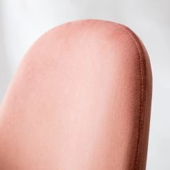 Jack & Alice Chaise Yoyce II - Velours / Métal - Doré - Velours Tiru: Saumon - Lot de 4 -Luxe Intérieur Magasin 1000312631 211206 08175200072 DETAILS P000000001000312631