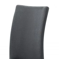 Fredriks Chaises cantilever Marco II - Tissage à plat / Acier inoxydable - Anthracite - Lot de 4 -Luxe Intérieur Magasin 1000313228 211209 14223000070 DETAILS P000000001000313228