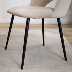 Jack & Alice Chaise capitonnée Salome - Crème - Lot de 2 -Luxe Intérieur Magasin 1000313400 211208 12180700150 DETAILS P000000001000313400