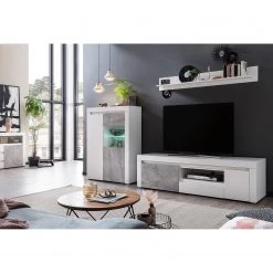 Loftscape Buffet haut Stonda I - Blanc - Porte en verre à droite -Luxe Intérieur Magasin 1000314582 211209 12531700141 MOOD DETAILS P000000001000314582 mood