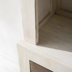 Wolf-Möbel Vaisselier Goa White - Partiellement en manguier massif - Manguier vintage blanc -Luxe Intérieur Magasin 1000326948 220621 034 DETAILS P000000001000326948