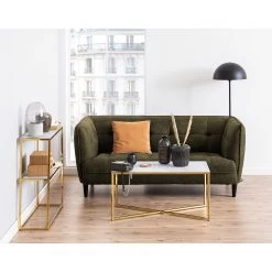 Fredriks Console Katori I - Verre / Métal - Imitation marbre blanc / Doré -Luxe Intérieur Magasin 1000330560 220208 14494800021 MOOD DETAILS P000000001000330560 mood