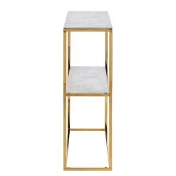 Fredriks Console Katori I - Verre / Métal - Imitation marbre blanc / Doré -Luxe Intérieur Magasin 1000330560 220208 14494800040 DETAILS P000000001000330560