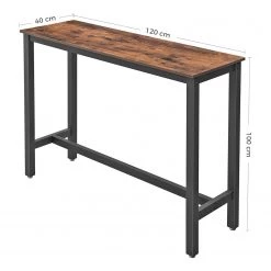 Red Living Table haute Seix II - Imitation bois recyclé / Noir -Luxe Intérieur Magasin 1000332556 220303 500 SKETCH DETAILS P000000001000332556 sketch