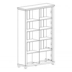 Ridgevalley Vitrine haute Emmanuela - Vert foncé -Luxe Intérieur Magasin 1000339983 220317 501 SKETCH DETAILS P000000001000339983 sketch