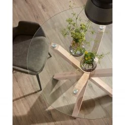 Loftscape Table Kaimana - Verre transparent / Acier - Verre transparent / Aspect bois -Luxe Intérieur Magasin 1000340236 220414 021 MOOD DETAILS P000000001000340236 mood