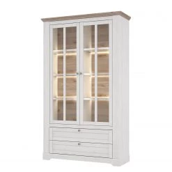 Ridgevalley Vitrine Sandvik - Éclairage inclus Imitation chêne blanc / Imitation chêne Nelson