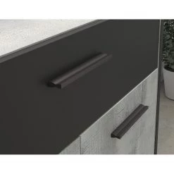 Loftscape Buffet Sahil - Imitation chêne Sorrento gris / Noir -Luxe Intérieur Magasin 1000342503 220413 045 DETAILS P000000001000342503