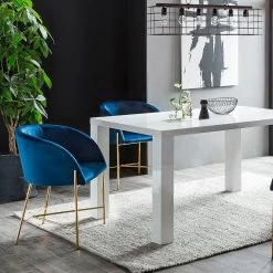 Loftscape Salle à manger Eadwine I (5 éléments) - Bleu marine - Largeur : 160 cm -Luxe Intérieur Magasin 1000343623 220414 021 MOOD DETAILS P000000001000343623 mood